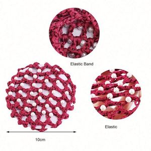 Diadema de poliéster hecha a mano con logo personalizado, diseño de flor y perlas, talla única, para bailarinas, venta al por mayor - Product Image 5