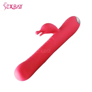 Sexbay nhà máy mới hoạt động Silicone Double g-spot thỏ Vibrator USB sạc nữ quan hệ tình dục Đồ chơi cô gái thỏ Vibrator