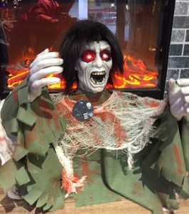 ของเล่นไฟฟ้าตกแต่งวันฮาโลวีน อุปกรณ์ประกอบฉากขนาดใหญ่จะบันทึกเจ้าบ่าวและเจ้าสาวผี - Product Image 5