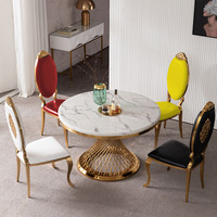 Chaise de salle à manger moderne à dossier haut en velours, best-seller, pour table et chaises de salle à manger en cuir