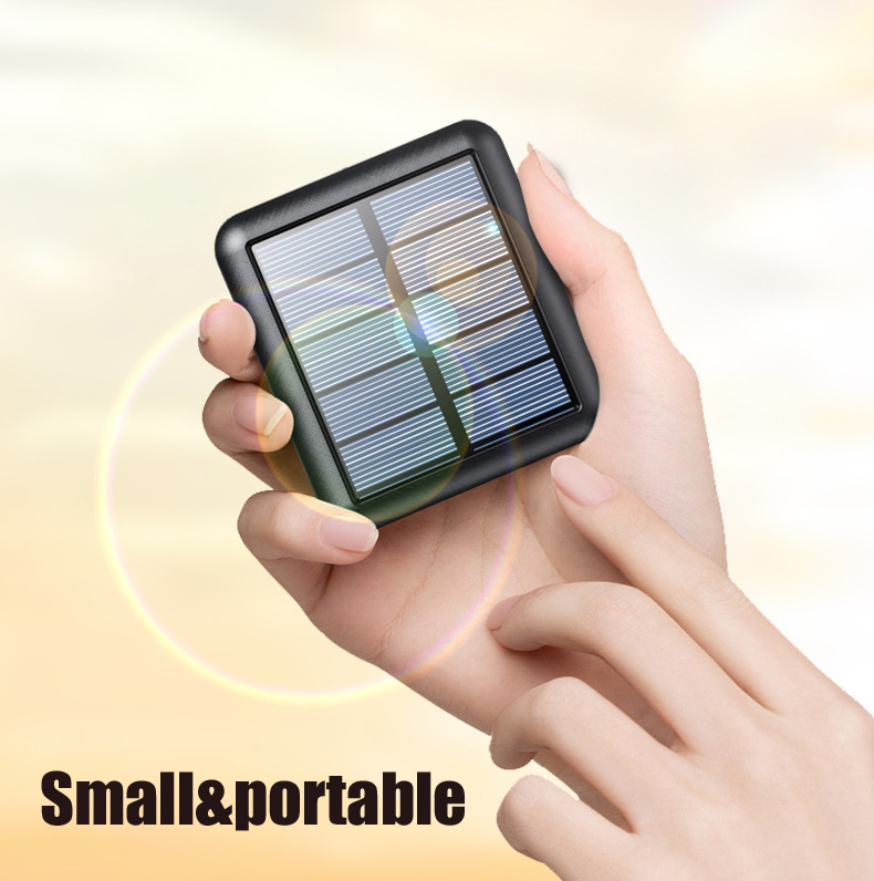 Ultra Slim Travel Solar Charger 10000mah Solar Panel For Charging Power Bank 2