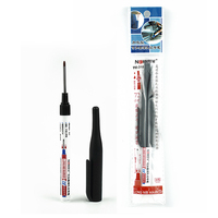 Marqueur permanent rechargeable écologique à pointe longue pour écriture en profondeur, pointes de 0,7 mm, encre multicolore pour surfaces en plastique, bois et construction