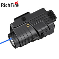 Lampe torche tactique compacte et légère, lumière laser bleu-vert, viseur laser rouge, combo 800 lumens