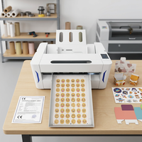 Cortadora Automática de Etiquetas Adhesivas Digitales con Alimentación de Hojas por Succión, Herramienta Dual, Servomotor, para Cajas de Cartón A3+, con Función de Plegado y Corte