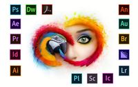 Suscripción Anual a Todas las Aplicaciones de Adobe 2026, Versión para Equipos, ACC PC/Mac, 2 Dispositivos, Cuenta de Suscripción, DVD, CD