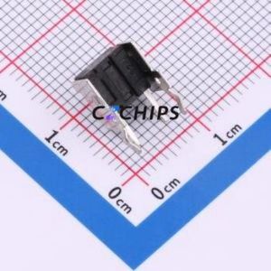 TC-6615-5.0-260 Tactile Switch Through hole,7.5x6.2mm Switch Single Pole Single Throw Round Button 2.6N Right Angle Insert - Product Image 2