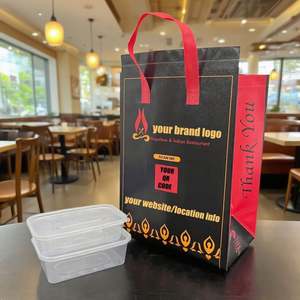 Sacs isothermes personnalisés en gros, réutilisables, pour emporter des aliments, sacs isothermes pour la livraison de nourriture chaude et froide pour les restaurants - Product Image 2