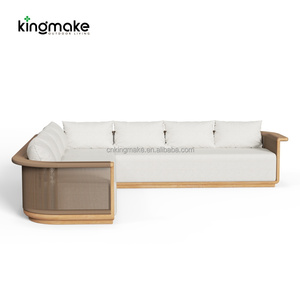 Ensemble <span class=keywords><strong>de</strong></span> meubles d'extérieur en teck <span class=keywords><strong>de</strong></span> luxe moderne pour patio, cour, balcon, hôtel, <span class=keywords><strong>canapé</strong></span> imperméable, <span class=keywords><strong>canapé</strong></span> modulaire <span class=keywords><strong>de</strong></span> <span class=keywords><strong>jardin</strong></span> - Product Image 4