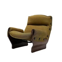 Simple haut de gamme italien en bois massif tissu Art chaise décontractée salon meubles design moderne en bois massif tissu Art meubles