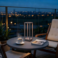 Lampe de table LED sans fil moderne, lampe de bureau à intensité variable fonctionnant sur batterie rechargeable pour restaurant, bar, hôtel