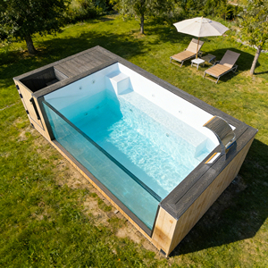 Outdoor Family Swimming Pool on Sale Fiberglass Mold Multifunctional Durable Spa Backyard Water Tank container pool - Product Image 1