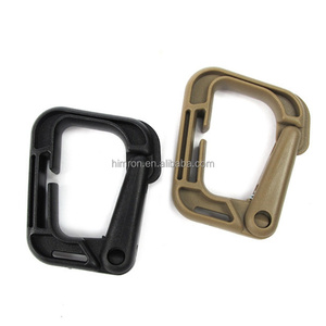 Porte-clés carré en plastique 4 couleurs avec mousqueton de fixation pour outils d'extérieur et alpinisme - Product Image 2