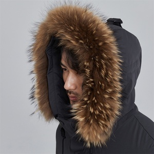 Piumino invernale caldo e spesso <span class=keywords><strong>con</strong></span> giacca a bolle da <span class=keywords><strong>uomo</strong></span> <span class=keywords><strong>con</strong></span> collo in <span class=keywords><strong>pelliccia</strong></span> - Product Image 3
