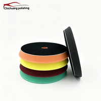 Tampon de polissage en éponge mini robuste de 3 pouces (80 mm) avec fixation auto-agrippante pour le detailing complexe des motos