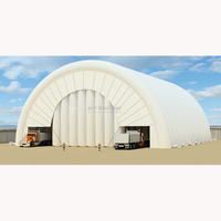 Bâtiments en dôme gonflables pour l'optimisation de l'espace, abri d'entrepôt, structure aérienne, tente de stockage, matériau PVC, imperméable, personnalisable