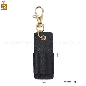 Держатель для ручек из искусственной кожи с металлическим зажимом - Product Image 3