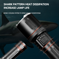 Lampe torche LED haute puissance et haute qualité, certifiée IP65, corps en alliage d'aluminium rechargeable, pour le camping et la randonnée en extérieur