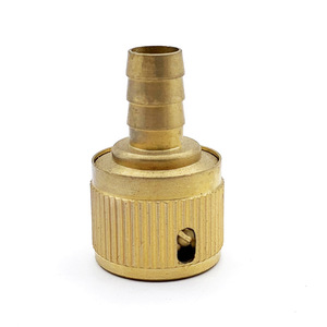 Brass 1/2 Inch Barb <b>Quick</b> <b>Connector</b> For Garden Irrigation Hose Fitting - Product Image 3