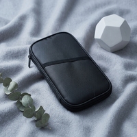 Portefeuille de voyage YIHUAXING avec fermeture éclair en polyester, personnalisable avec logo, pour passeport et documents importants