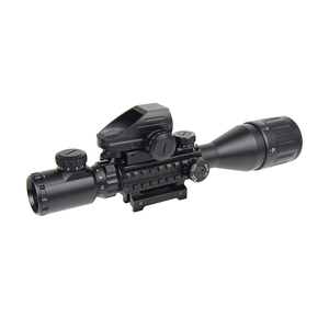 Custom Scope Combo 4-16x50EG Dual Iluminado Alcance + Sight 4 Retícula Punto rojo/verde y mira láser roja con montaje de 20mm - Product Image 6