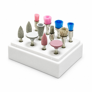 Ensemble de 12 brosses de polissage pour laboratoire dentaire, kit de brosses abrasives pour le polissage des prothèses dentaires, utilisation en laboratoire dentaire - Product Image 2