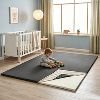 Alfombra de Juego para Bebés Antideslizante y Desmontable, Alfombra de Esponja de Alta Densidad para Niños, Alfombra de Tatami para Escalar, Cubierta Extraíble
