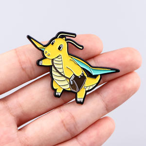 3 nuevo diseño juego Poke Monster Pikacu Poke Monsters Latios Pika Dragonite insignia de Metal pines para decoración de tela de mochila - Product Image 4