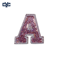 Nouvelles Écussons Lettres Thermocollants Noirs Scintillants à Paillettes – Écussons Alphabet à Sequins