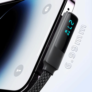 90 °   <span class=keywords><strong>Cable</strong></span> de Carga Rápida USB-<span class=keywords><strong>C</strong></span> a <span class=keywords><strong>Tipo</strong></span> <span class=keywords><strong>C</strong></span> con Pantalla LED Digital para <span class=keywords><strong>iPhone</strong></span> 17/16/15 Pro Max Samsung Galaxy S25/S24 - Product Image 2