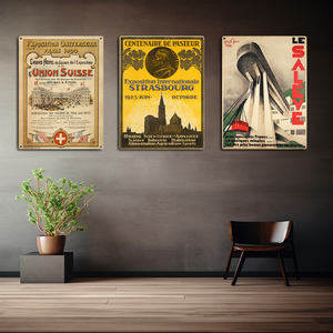 2025 gros <span class=keywords><strong>Paris</strong></span> élégance métal affiche bureau exposition mur Art France Architecture étain plaque Vintage métal mur signe - Product Image 2