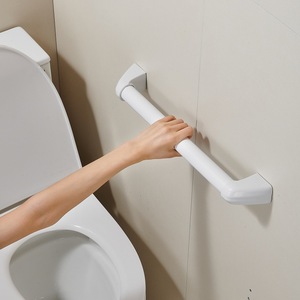 Barre d'appui Weiyue en acier inoxydable 304 blanc, 1 cm, en forme de L, pour salle de bain, toilettes, douche, support de sécurité - Product Image 1