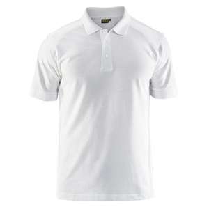 BLAKLADER - 3324105010005XL Polo con cuello de punto acanalado Blanco-EAN 7330509964095 CAMISETAS Y POLOS DE TRABAJO - Product Image 1