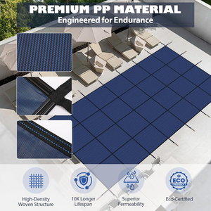 Couverture de sécurité personnalisable en PP pour piscine, résistante aux UV et au vent, s'adapte à toutes les formes - Product Image 4