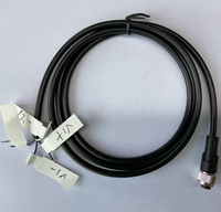 Câble de connecteur d'alimentation femelle, borniers, M12 à 5 broches
