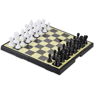 ABS Plastic Chess Table Set Classic International Chess Game Collection London Chess Set With Deluxe Board And Storage