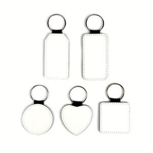 Blank PU <b>Leather</b> <b>Keychain</b> for Sublimation - Double Sided Heat Transfer Ready, Custom Logo Matte Gift Tool - Product Image 3