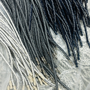 Bestseller Maßgefertigte Schwarze Bedruckte Polyester-Kordeln für Kleidungsstücke für Kapuzenpullover - 100% Polyester-Material Häkelkordeln - Product Image 4