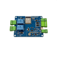 Module de relais double ESP32 avec RS485 Modbus, entrée/sortie 2 canaux opto-isolée, WiFi + BT, contrôleur d'automatisation industrielle