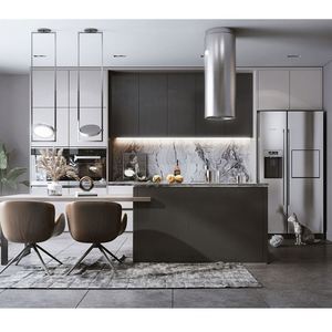 <span class=keywords><strong>Cucine</strong></span> Moderne a Piano Unico: Design di Mobili Compatti <span class=keywords><strong>per</strong></span> Appartamenti, Ante <span class=keywords><strong>per</strong></span> Credenze da Cucina - Product Image 3