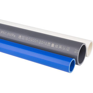 Tuyau d'alimentation en eau en PVC 20 315 mm pour l'irrigation agricole et l'aquaculture, tuyau rond en plastique blanc en PVC - Product Image 1