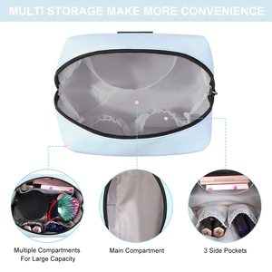 Sac de toilette en coton personnalisé avec logo Royal Fair, sac de rangement classique pour produits de toilette, sac cosmétique en coton à usage quotidien, étiquette privée, sac de <span class=keywords><strong>voyage</strong></span> - Product Image 5