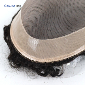 Prothèse capillaire homme personnalisable en cheveux indiens Remy bouclés, base fine mono, densité 130%, système de remplacement capillaire durable pour homme - Product Image 6