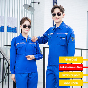 Ropa de Trabajo de Alta Resistencia para <span class=keywords><strong>Hombre</strong></span> - Overoles Resistentes a Ácidos/Ácido Sulfúrico + Antiestáticos, Bordado Personalizado - Product Image 3