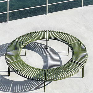 ม้านั่งไม้ไผ่กลางแจ้งสไตล์ร่วมสมัยและเก้าอี้พักผ่อนพร้อมเบาะกันน้ำสำหรับห้องนั่งเล่นและร้านกาแฟในสวนสาธารณะ - Product Image 2