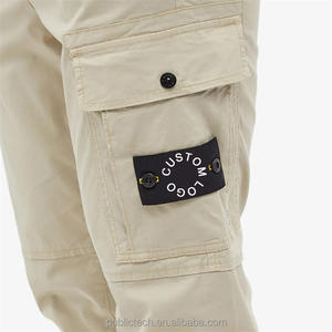 Pantalon cargo en sergé pour hommes, avec patch personnalisé, 100% coton, 6 poches, personnalisé, bonne qualité - Product Image 5