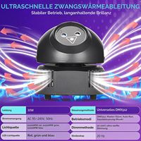 Projecteur laser mobile 36W Beetle avec télécommande sans fil DMX, durable, portable, garantie 1 an pour mariages, DJ, fêtes et événements | YSH