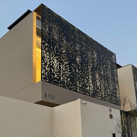 Panneau décoratif perforé en aluminium, dalle de plafond creuse, classe ignifuge, extérieur imperméable, pour studio de yoga, salle de fitness, salle de danse