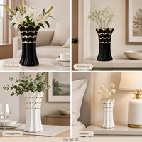 Vases en céramique et porcelaine de style nordique moderne, blancs, esthétiques, pour la décoration de la maison, de la chambre, du bureau, accessoires de décoration, vase à fleurs