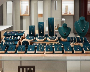 Bán buôn kệ trưng bày cao cấp Bông tai Bao bì & công cụ hiển thị Hot Bán đồ trang sức cửa hàng Vòng vòng Vòng hiển thị đứng Set - Product Image 1