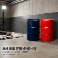 Revêtement imperméabilisant en polyurée pulvérisée SPUA avec élastomère à séchage rapide pour l'étanchéité des sous-sols et le revêtement des réservoirs